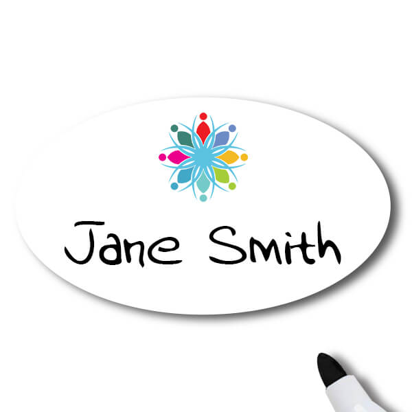 Dry Erase Name Tag Reading Jane Smith