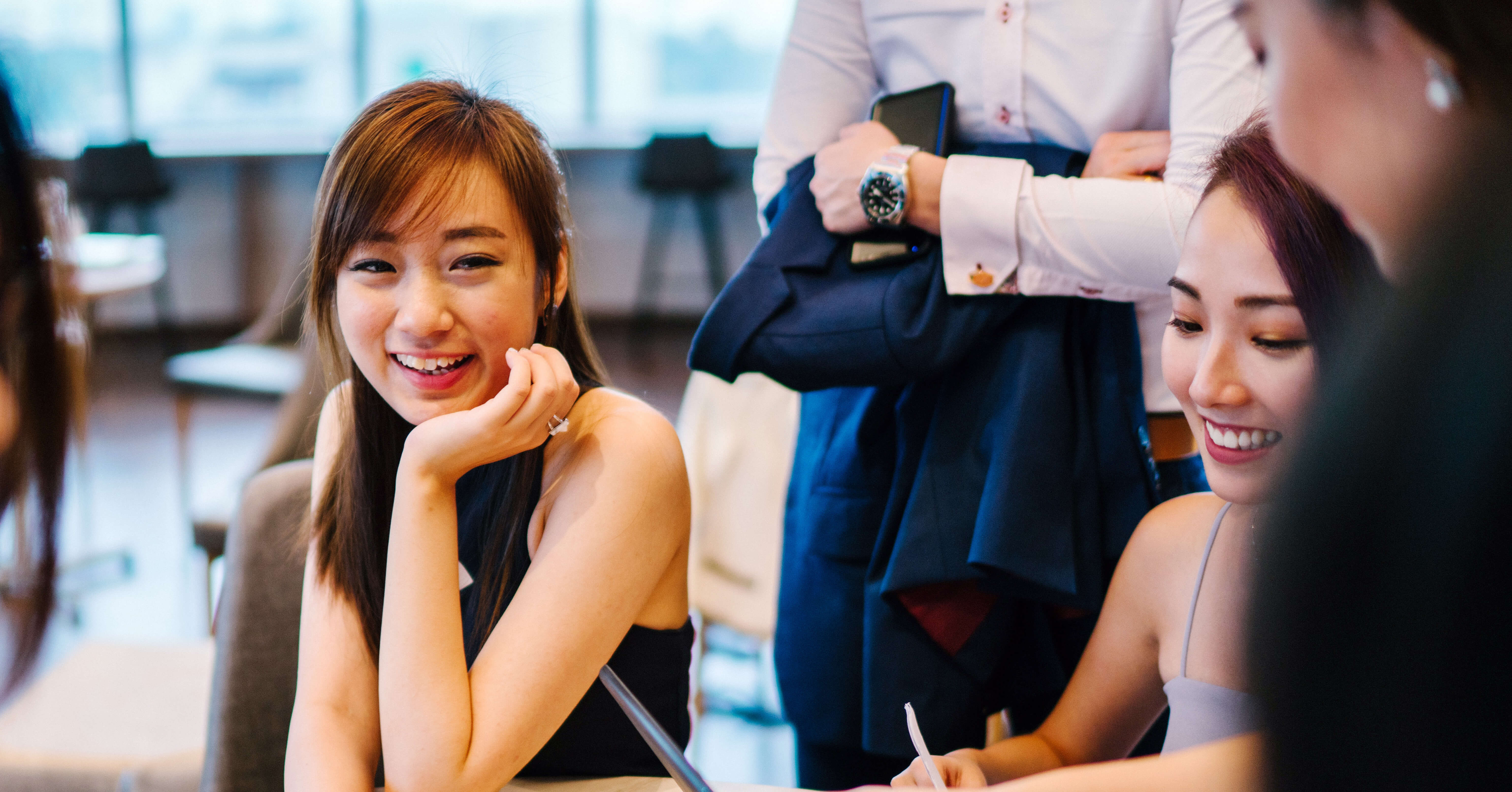 Woman at a Company Outing