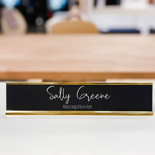 Design your own desk plate custom designed name plate