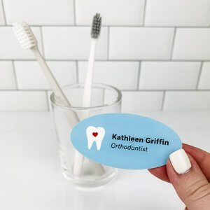personalized orthodontist name tag