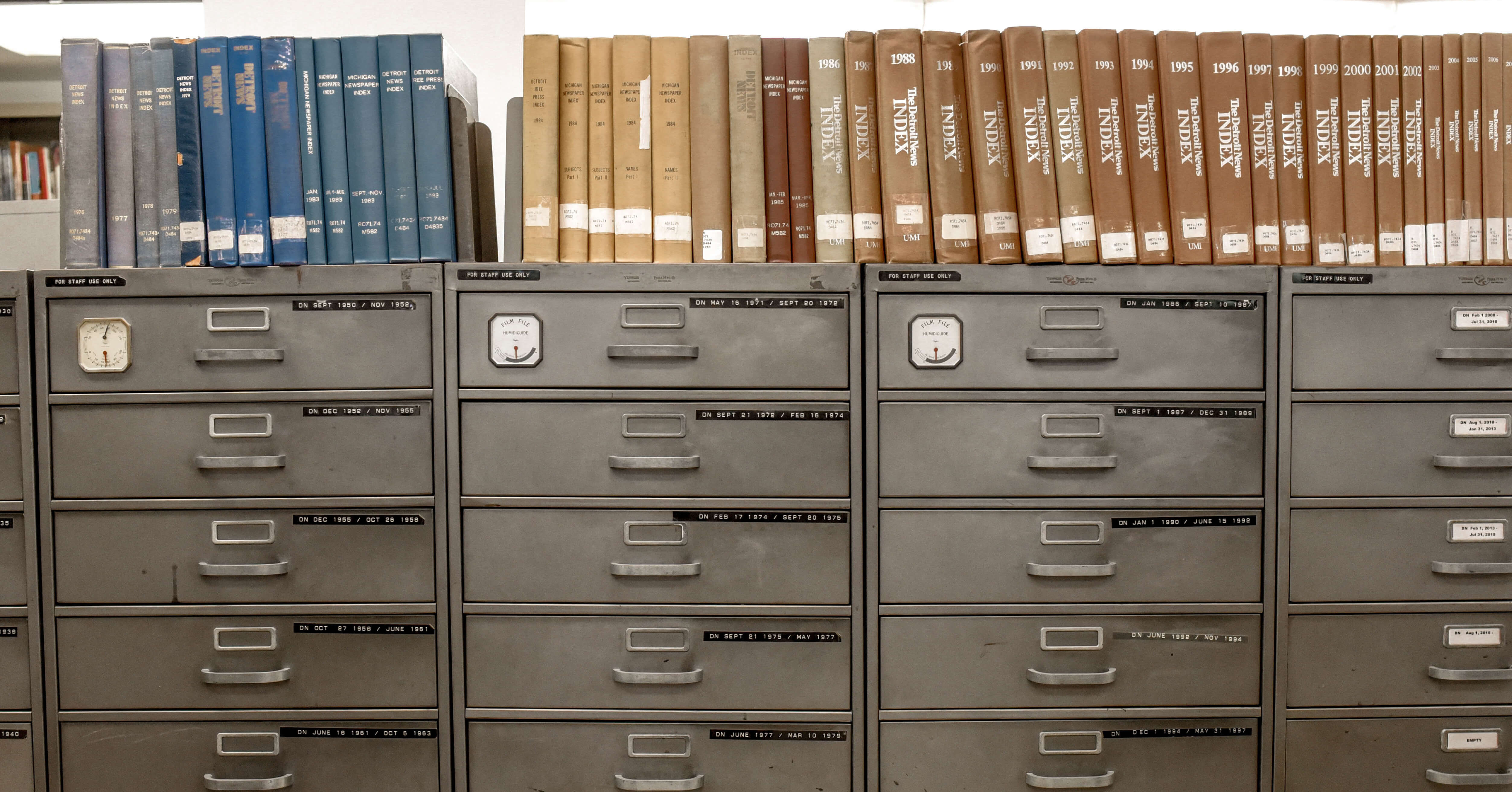 Old Filing Cabinets and Index Books