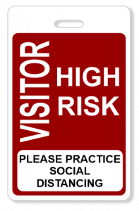 High Risk Visitor Badge