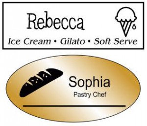 custom bakery name tags