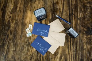 Thanks notes and Stamp
