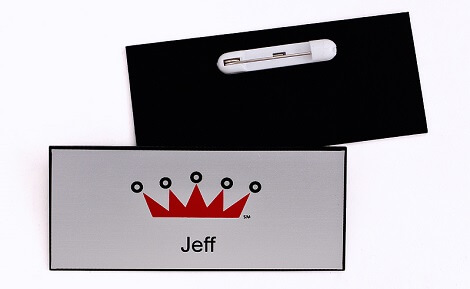 Name Tags with Pin Backing